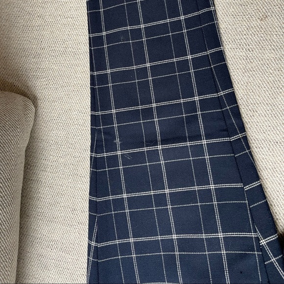 Banana Republic Sloan Pant Blue Plaid Size 0 Regular - Picture 3 of 4